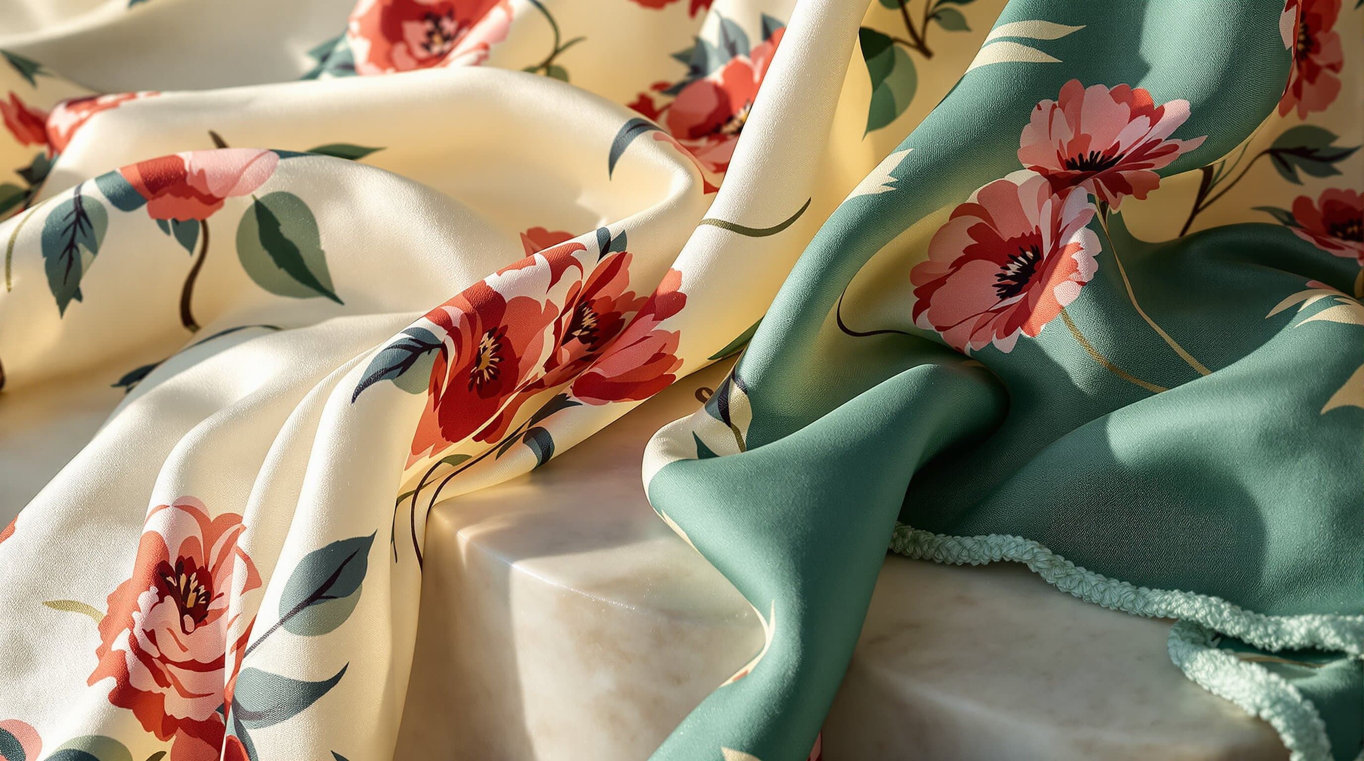 Silk scarf detail